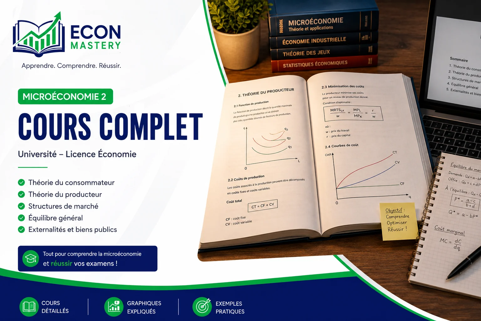 Examen corrigé de microéconomie 2 au format PDF, licence économie S2