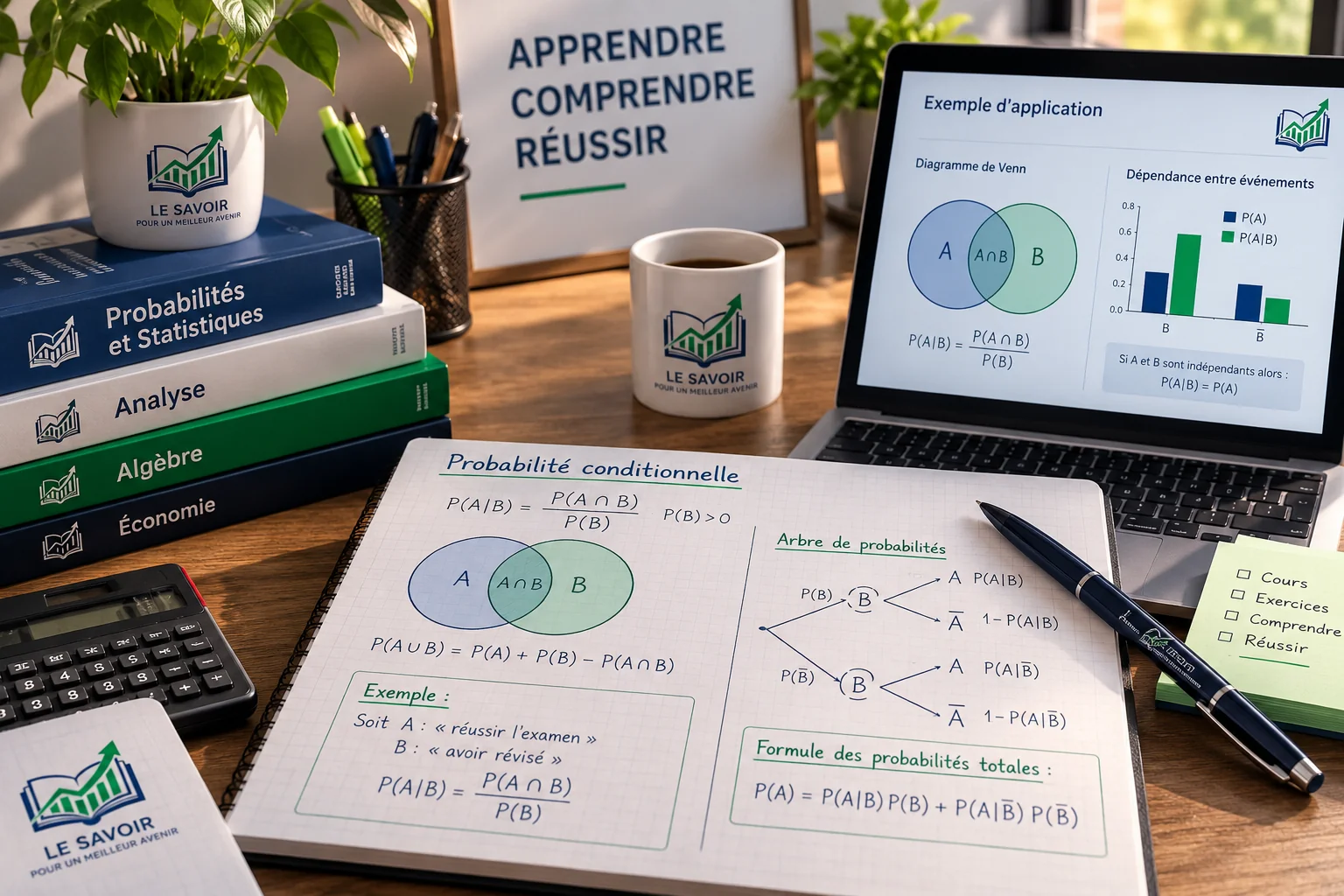 Cours probabilités EconMastery : apprendre et réviser avec des exercices interactifs
